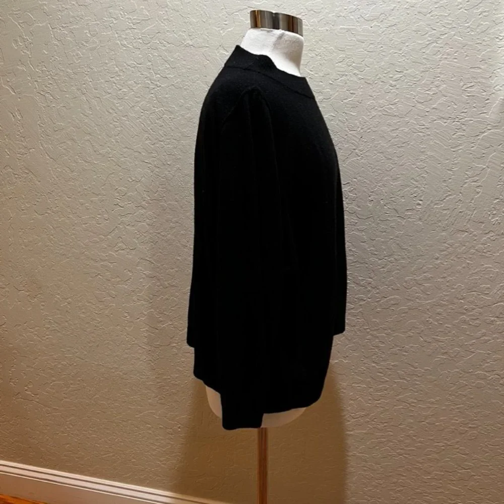 J. Crew boxy oversized black sweater L